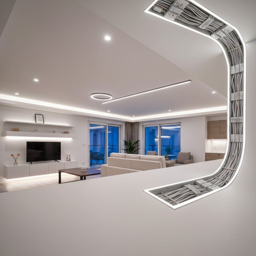 Modern electrical installation work